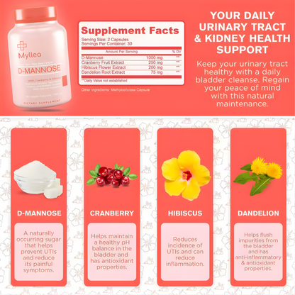 Kaira™ D-Mannose Urinary Tract Health Capsules 1x (Upsell)